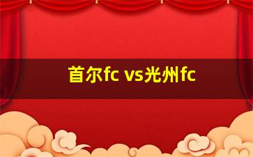 首尔fc vs光州fc